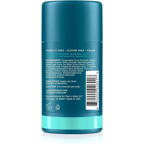 Oars & Alps Natural Deodorant Deep Sea Glacier Long Lasting 2.6 oz - Picture 2 of 10